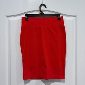 Charlotte Russe Vibrant Red Pencil Skirt